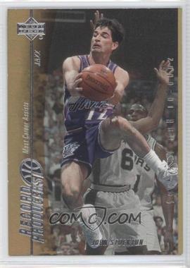 2000-01 Upper Deck NBA Legends - Record Producers #RP2 - John Stockton