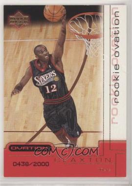 2000-01 Upper Deck Ovation - [Base] #80 - Craig Claxton /2000