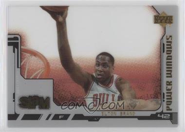 2000-01 Upper Deck Slam - Power Windows #PW5 - Elton Brand