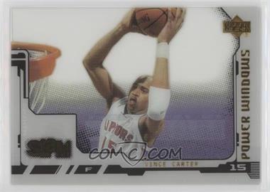 2000-01 Upper Deck Slam - Power Windows #PW6 - Vince Carter