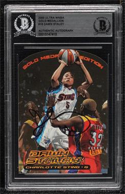 2000 Fleer Ultra WNBA - [Base] - Gold Medallion Edition #18G - Dawn Staley [BAS BGS Authentic]