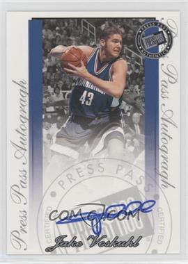 2000 Press Pass Signature Edition - Autographs - Silver #_JAVO - Jake Voskuhl /500