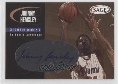 2000 Sage - Authentic Autograph - Bronze #A22 - Johnny Hemsley /650