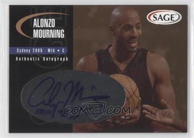 2000 Sage - Authentic Autograph - Bronze #A37 - Alonzo Mourning /130