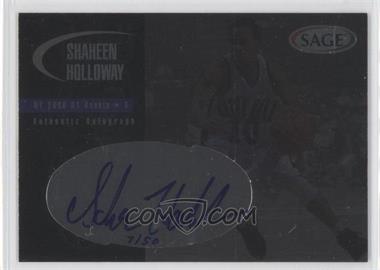 2000 Sage - Authentic Autograph - Platinum #A23 - Shaheen Holloway /50