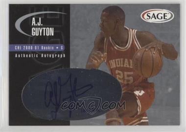 2000 Sage - Authentic Autograph - Silver #A19 - A.J. Guyton /400