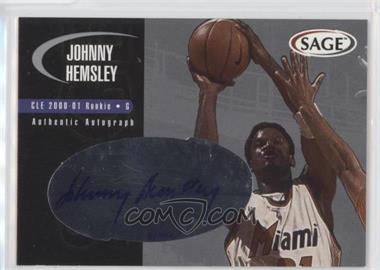 2000 Sage - Authentic Autograph - Silver #A22 - Johnny Hemsley /400