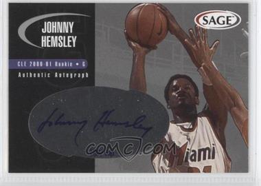 2000 Sage - Authentic Autograph - Silver #A22 - Johnny Hemsley /400