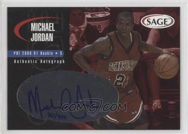 2000 Sage - Authentic Autograph #A28 - Michael Jordan /999