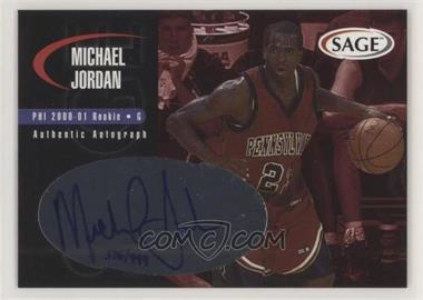 2000 Sage - Authentic Autograph #A28 - Michael Jordan /999