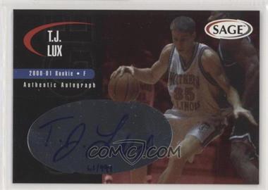 2000 Sage - Authentic Autograph #A32 - T.J. Lux /999