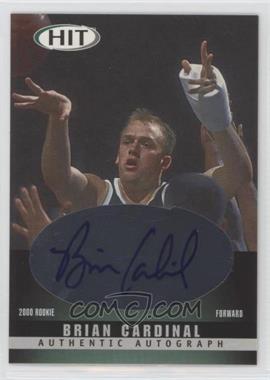 2000 Sage Hit - Autographs - Emerald #A35 - Brian Cardinal