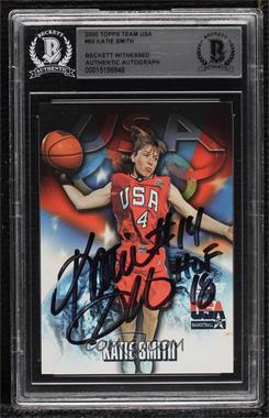 2000 Topps Team USA - [Base] #60 - Katie Smith [BAS BGS Authentic]