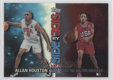 2000 Topps Team USA - Side by Side - Refractor/Non-Refractor Refractor Side Left #SS2 - Allan Houston, Ruthie Bolton-Holifield