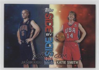 2000 Topps Team USA - Side by Side - Refractor/Non-Refractor Refractor Side Right #SS4 - Jason Kidd, Katie Smith