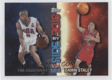 2000 Topps Team USA - Side by Side - Refractor/Non-Refractor Refractor Side Right #SS8 - Tim Hardaway, Dawn Staley