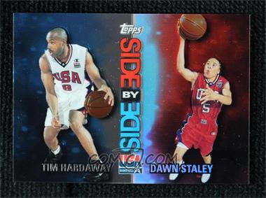 2000 Topps Team USA - Side by Side - Refractor/Non-Refractor Refractor Side Right #SS8 - Tim Hardaway, Dawn Staley
