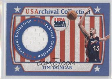 2000 Topps Team USA - USArchival Collection #USAR7 - Tim Duncan