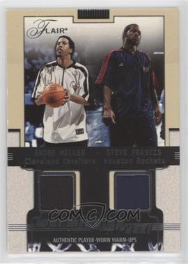 2001-02 Flair - Warming Up - Dual #_AMSF - Andre Miller, Steve Francis