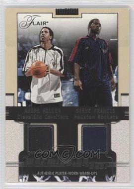 2001-02 Flair - Warming Up - Dual #_AMSF - Andre Miller, Steve Francis