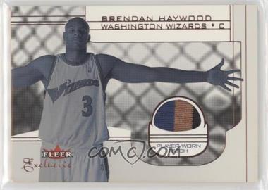 2001-02 Fleer Exclusive - [Base] #146 - Rookie Player-Worn Patch - Brendan Haywood
