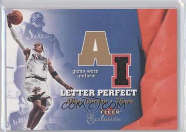 2001-02 Fleer Exclusive - Letter Perfect - JV Missing Serial Number #AI-JV - Allen Iverson