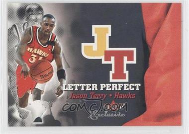 2001-02 Fleer Exclusive - Letter Perfect #20 LP - Jason Terry