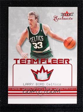 2001-02 Fleer Exclusive - Team Fleer - Patch #_LABI.2 - Larry Bird /33