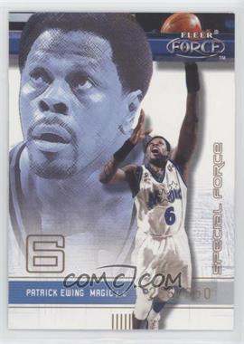 2001-02 Fleer Force - [Base] - Special Forces #149 - Patrick Ewing /250