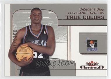 2001-02 Fleer Maximum - [Base] #217 - True Colors - DeSagana Diop /1000