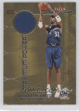 2001-02 Fleer Maximum - Maximum Power Game-Worn Warm-Ups - Gold #_RIHA - Richard Hamilton /25