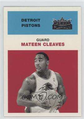 2001-02 Fleer Platinum - [Base] - Anniversary Edition #163 - Mateen Cleaves /201