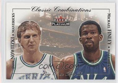 2001-02 Fleer Platinum - Classic Combinations #11CC - Dirk Nowitzki, Michael Finley /2000