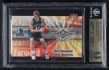 2001-02 Fleer Premium - Commanding Respect #8CR - Dirk Nowitzki [BGS 9.5 GEM MINT]