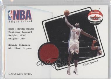 2001-02 Fleer Shoebox Collection - NBA Flight School Jersey - Patch #_ELBR - Elton Brand /75