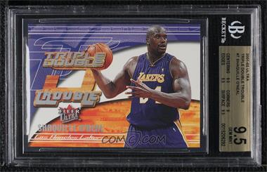 2001-02 Fleer Ultra - Triple-Double Trouble #7 TD - Shaquille O'Neal [BGS 9.5 GEM MINT]