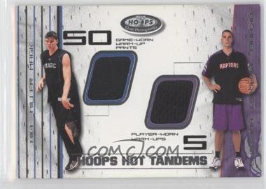 2001-02 NBA Hoops Hot Prospects - Hoops Hot Tandems Memorabilia #MMMB - Mike Miller, Michael Bradley /100