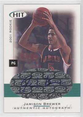 2001-02 SAGE Hit - [Base] - Autographs #A14 - Jamison Brewer