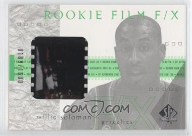 2001-02 SP Authentic - [Base] #105 - Rookie Film F/X - Will Solomon /1600