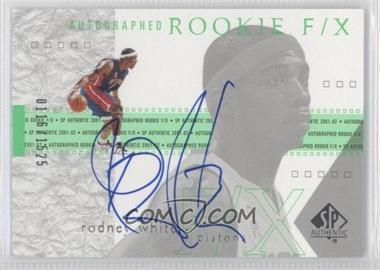 2001-02 SP Authentic - [Base] #129 - Autographed Rookie F/X - Rodney White /1525