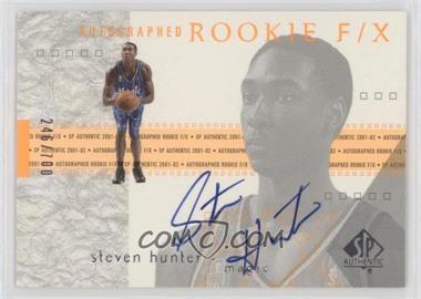 2001-02 SP Authentic - [Base] #132 - Autographed Rookie F/X - Steven Hunter /700