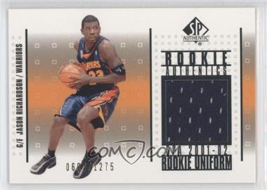 2001-02 SP Authentic - Rookie Authentics #RA-JR - Jason Richardson /1275