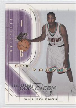 2001-02 SPx - [Base] #132 - Rookie - Will Solomon /1999