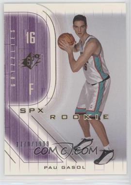 2001-02 SPx - [Base] #140 - Rookie - Pau Gasol /1999