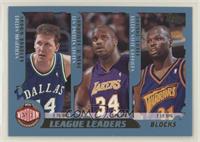 Theo Ratliff, Jermaine O'Neal, Dikembe Mutombo, Shawn Bradley, Shaquille O'Neal…