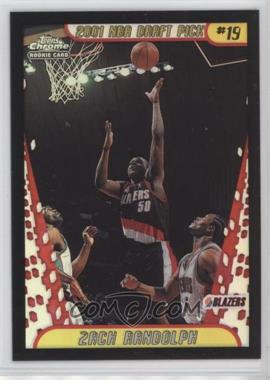 2001-02 Topps Chrome - [Base] - Black Border Refractor #147 - Zach Randolph /50 [EX to NM]