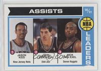 League Leaders - Nick Van Exel, Jason Kidd, John Stockton