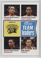 Team Leaders - Shareef Abdur-Rahim, Mike Bibby