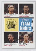 Team Leaders - Shareef Abdur-Rahim, Mike Bibby