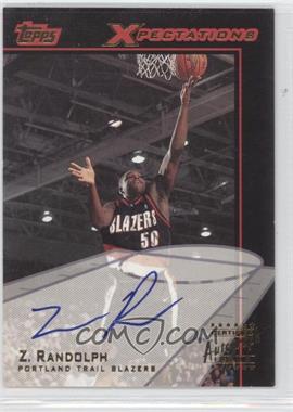 2001-02 Topps Xpectations - Certified Autograph Issue #TXA-ZR - Zach Randolph